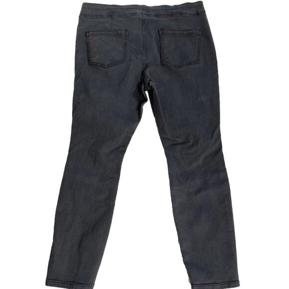 ANTHROPOLOGIE Pilcro Dark Gray / Black Denim Pants 32 Y2K Grunge Punk 90’s 80’s - Picture 2 of 14